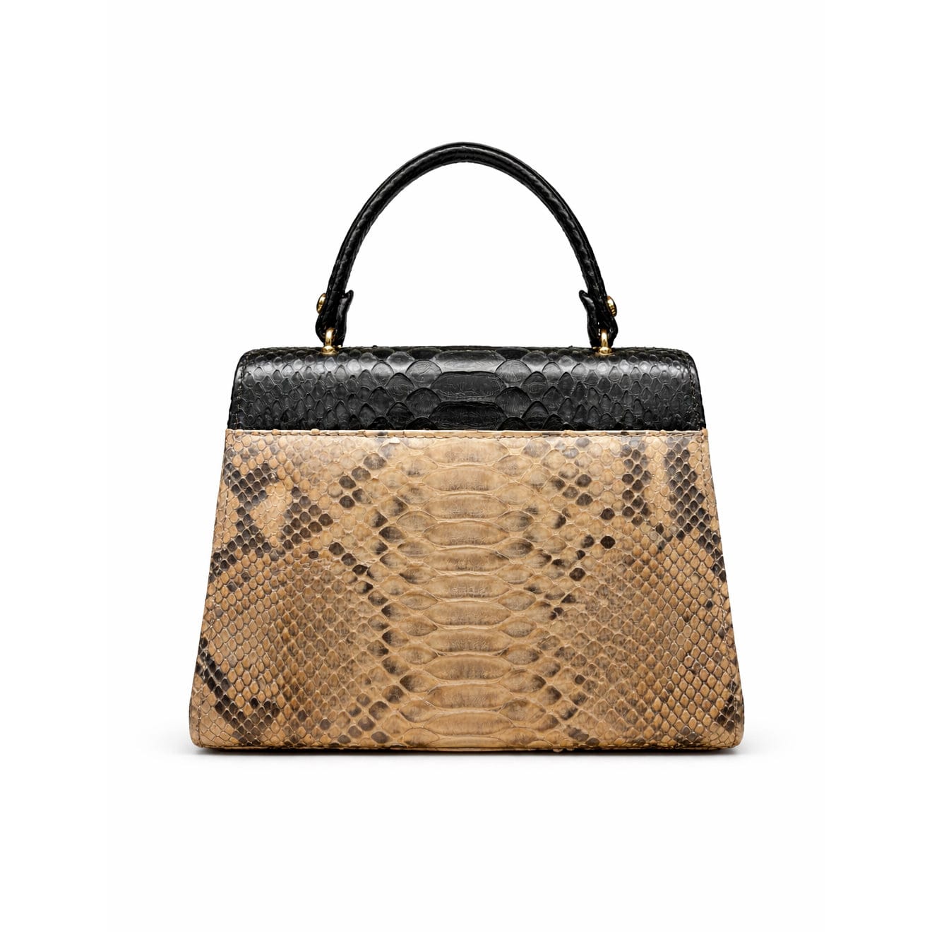 Python Sabrina bag, tan with black, back