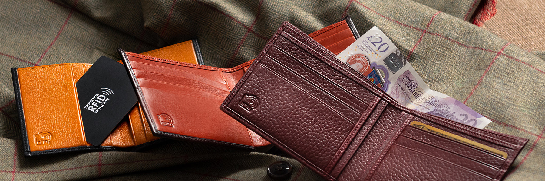 Men's leather wallets