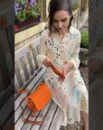 Leather purse, orange, lifestyle video