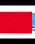 RFID pop up credit card case, red, video