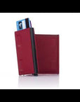 RFID Wallet with pop up credit card case, burgundy, video