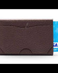 RFID pop up credit card case, brown, video