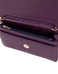 Leather Mini Chain Bag, Rebecca - Purple