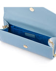 Baby Blue Patent Leather Lily Clutch Bag