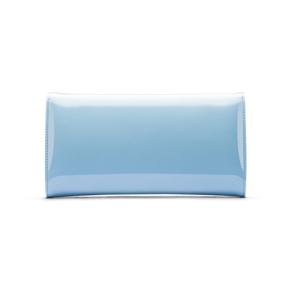 Baby Blue Patent Leather Lily Clutch Bag