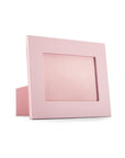 Leather photo frame, baby pink, 6x4", landscape