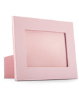 Leather photo frame, baby pink, 8x6", landscape