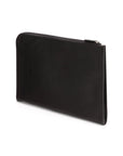 A4 zip around leather folder, black, back