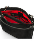 Abby Nubuck Handbag - Black