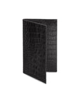 Black Croc English Gents Leather Suit Wallet 10 CC