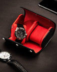 Double watch roll, black, lifestyle