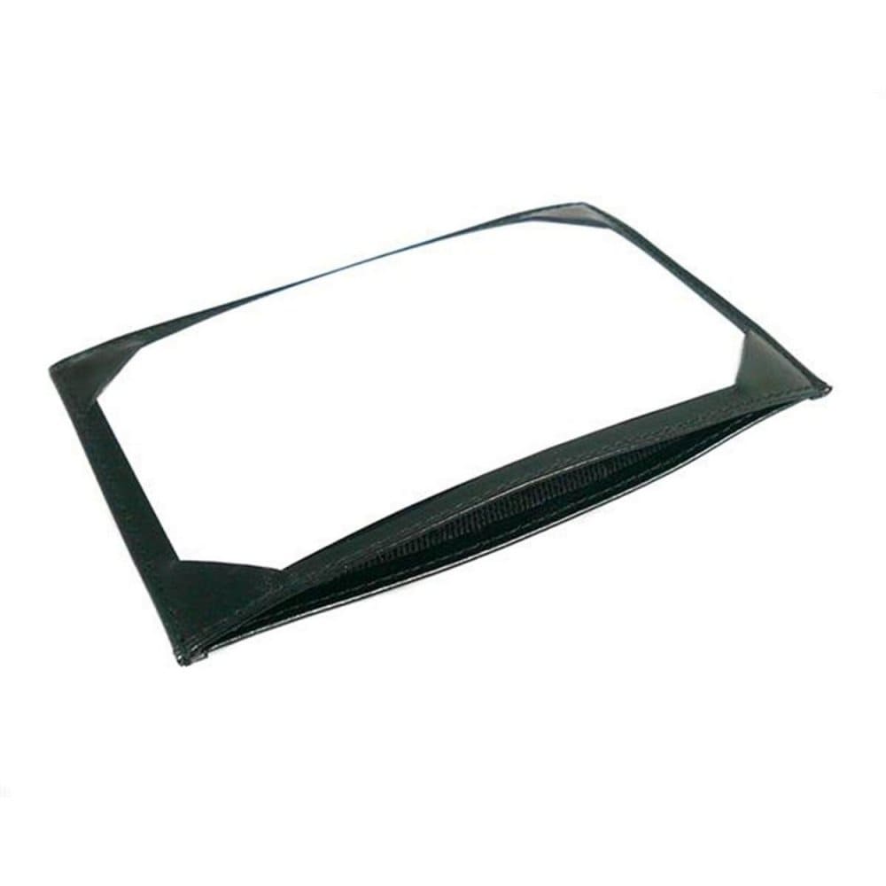 Black Flat Leather Pocket Jotter