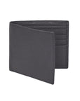 Black Full Grain Leather Men's Billfold Wallet