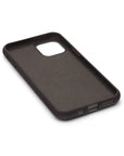 iPhone 11 Pro Max protective leather back cover, black, inside cover