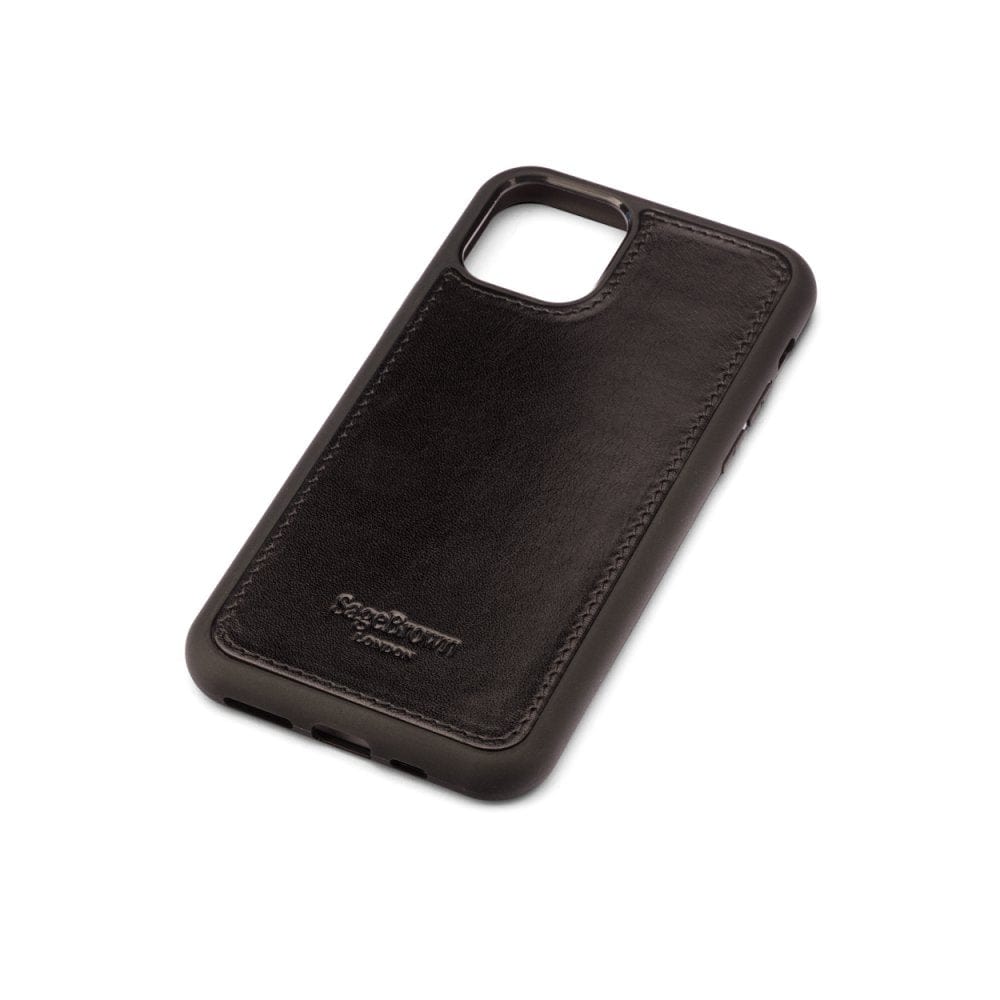 Black iPhone 11 Protective Leather Cover