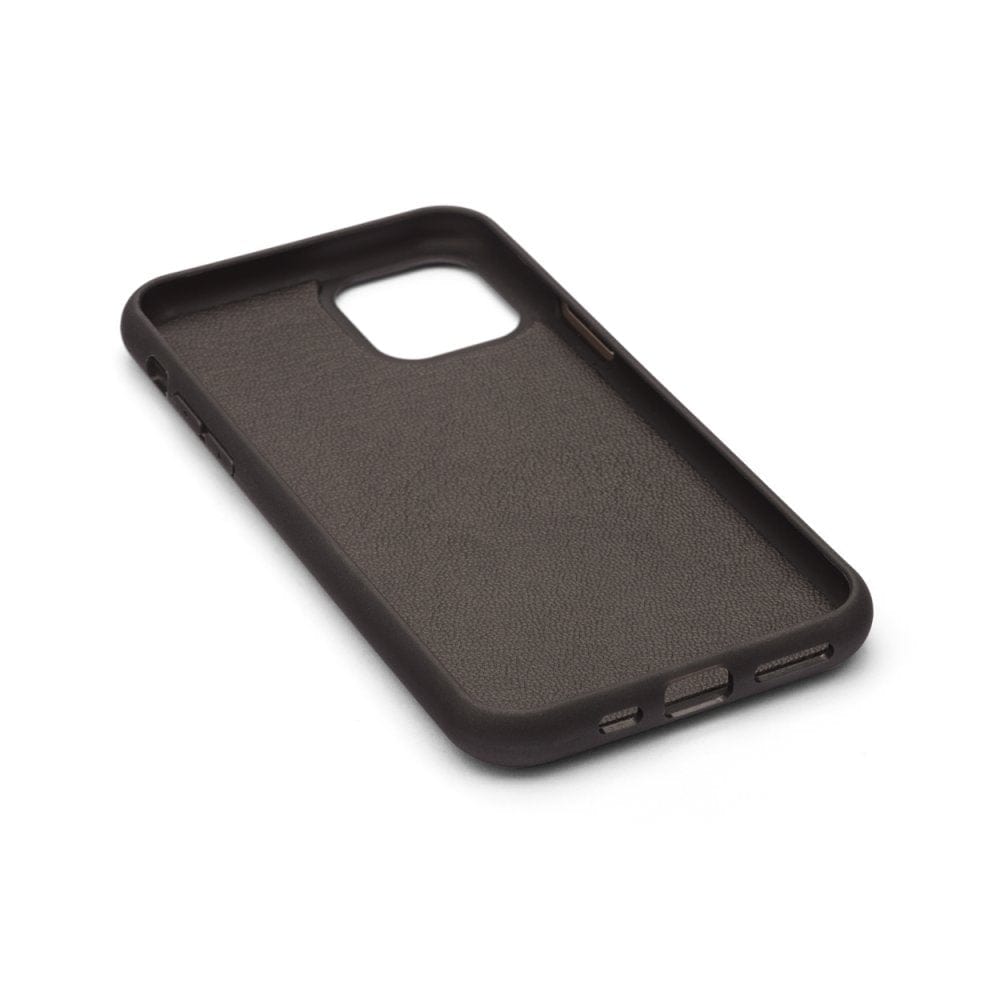 Black iPhone 11 Protective Leather Cover