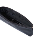 Black Large Leather Pencil Case