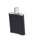 Black Leather 3oz Hip Flask