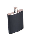 Black Leather 5oz Hip Flask