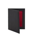 Double leather photo frame, black, 6 x 4"