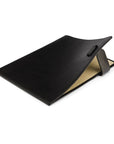 Leather document folder, black, inside