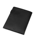 Leather document folder, black, back