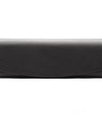 Leather hard shell glasses case, black, front lid