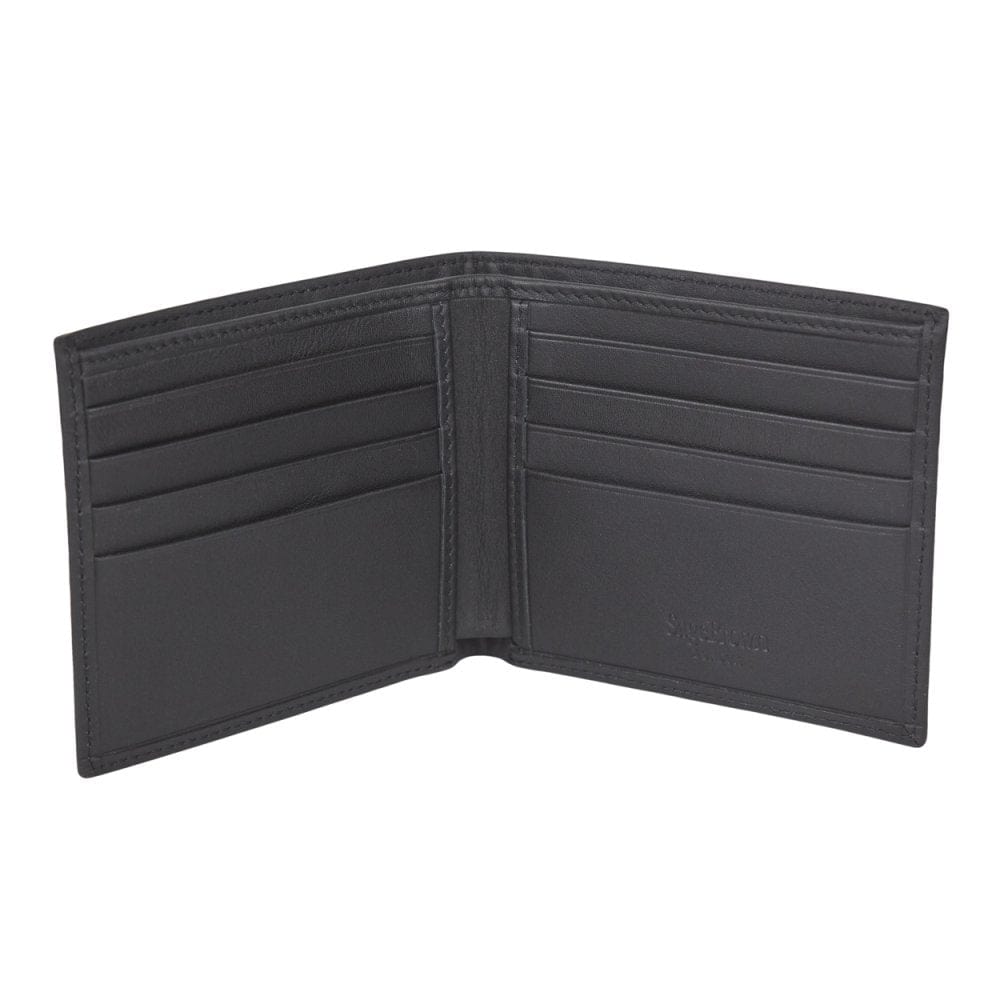 Black Soft Leather Men&#39;s Billfold Wallet