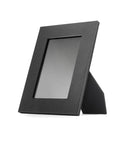 Leather photo frame, black, 8x6", front