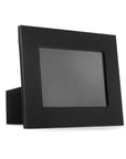 Leather photo frame, black, 8x6", landscape