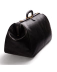 Leather Gladstone holdall, black, side