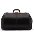 Leather Gladstone holdall, black, back