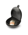 Moulded Compact Coin Purse - Black