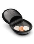 Moulded Compact Coin Purse - Black