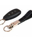 Black Real Croc Detachable Key Ring