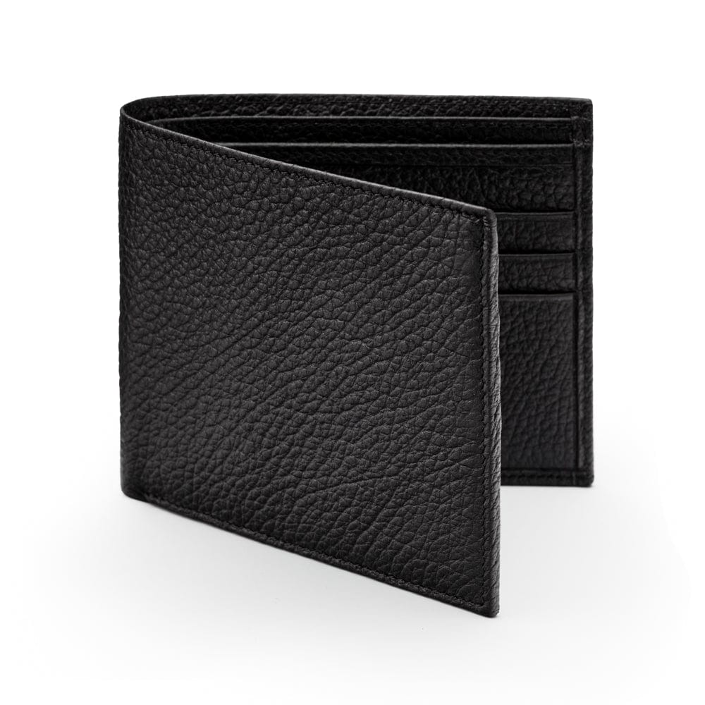 RFID wallet, black, front