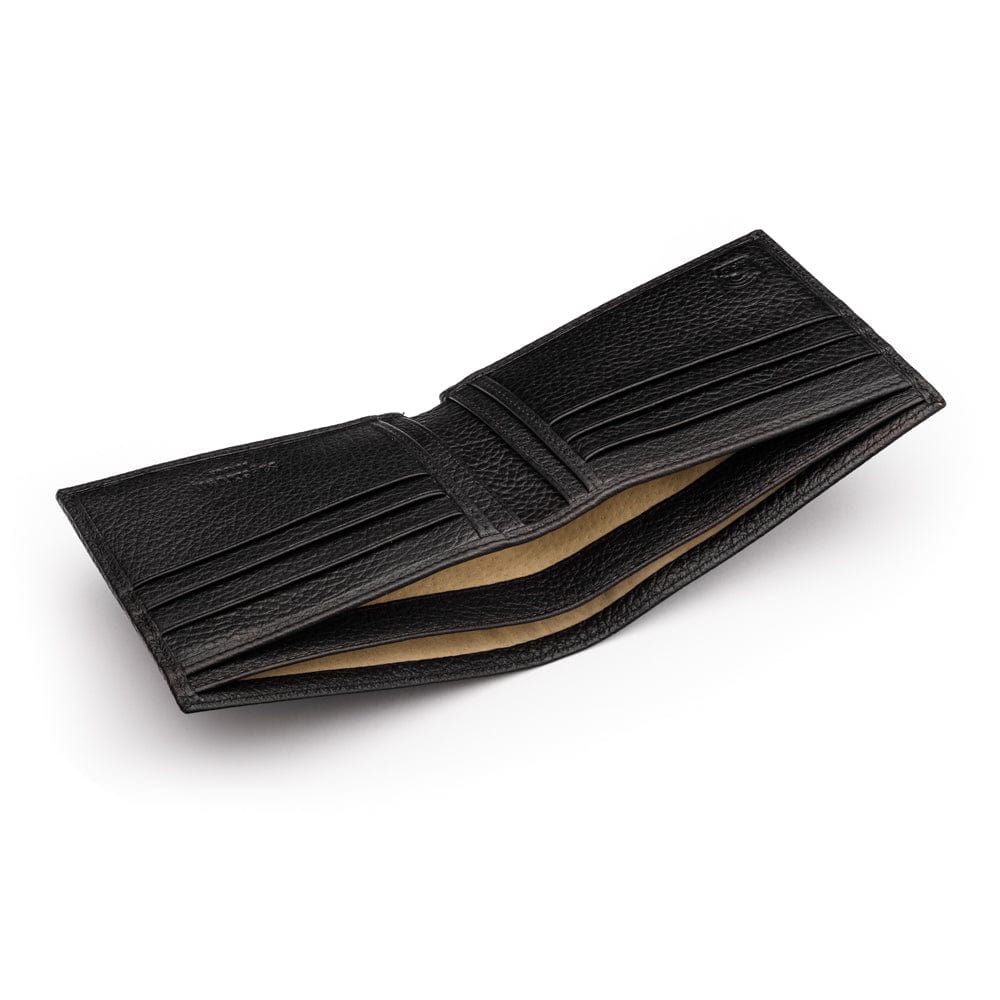 RFID wallet, black, inside