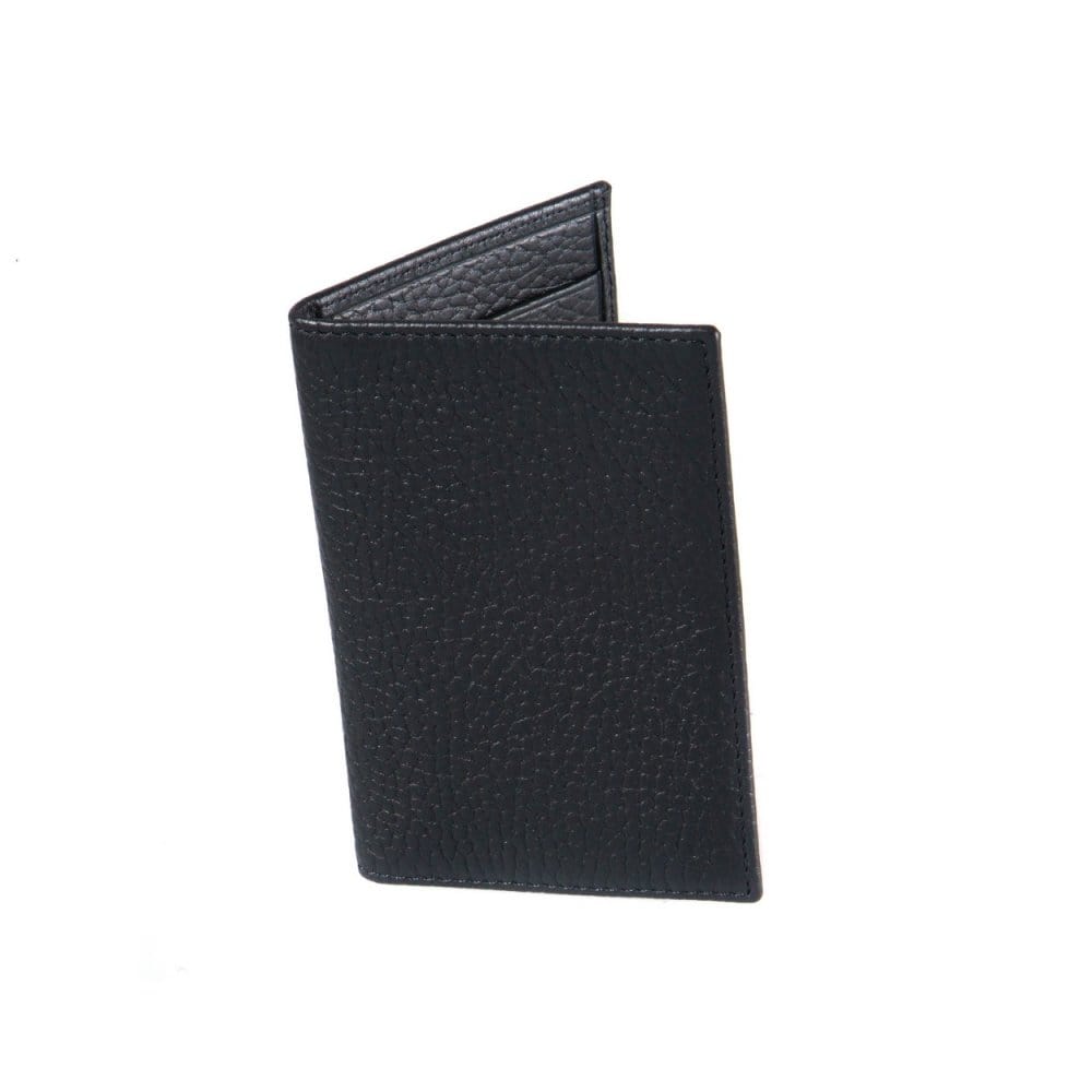 Black Slim Leather Six Credit Card Case