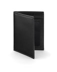 Black Bi-Fold Soft Leather Credit Card Case with RFID Protection