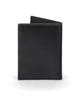 Black Bi-Fold Soft Leather Credit Card Case with RFID Protection