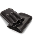 Black Triple Leather Cigar Case