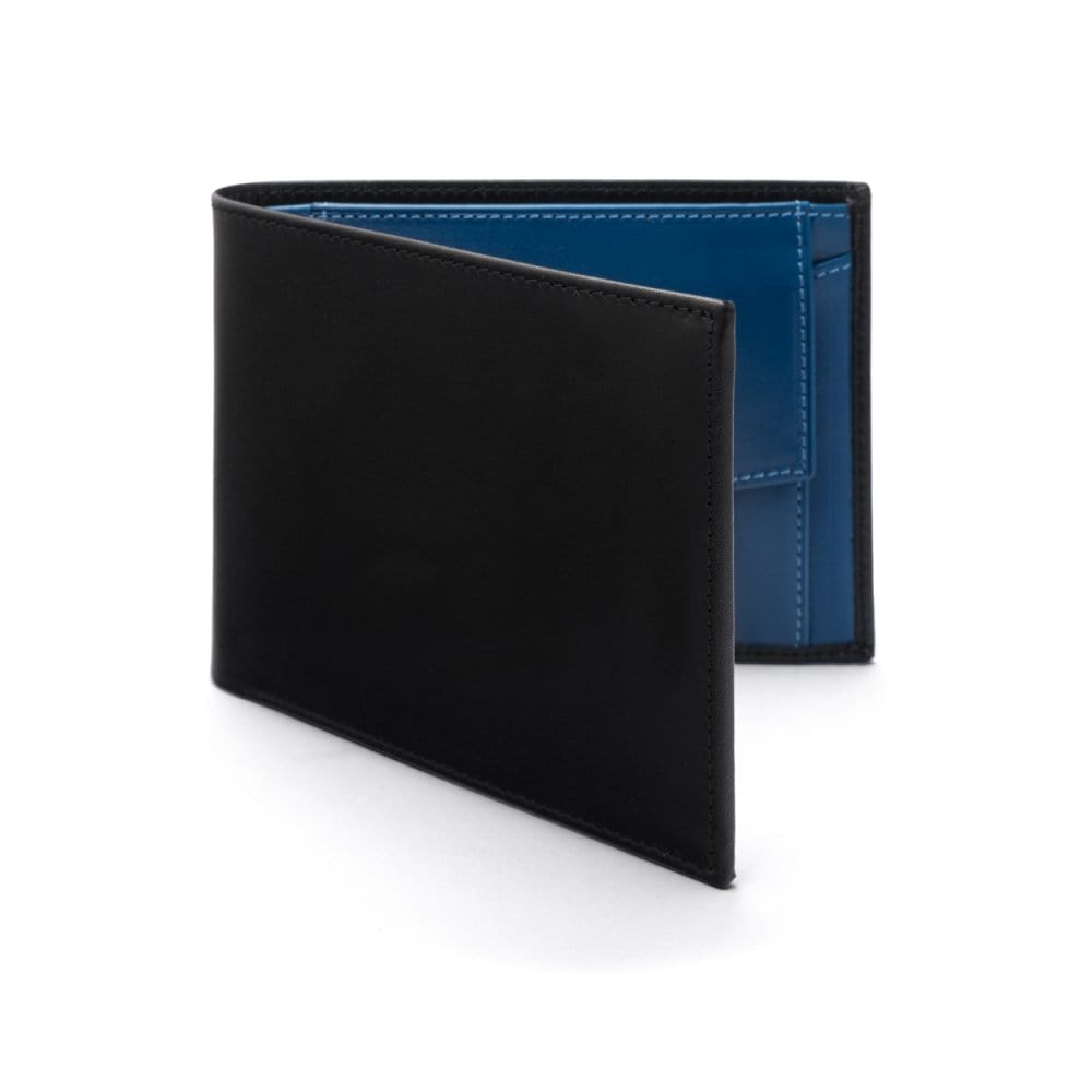 Essential Billfold Wallet - Black With Cobalt
