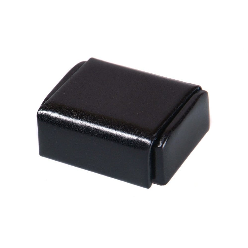 Mini leather accessory box, black, front