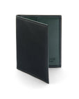 RFID leather credit card holder, soft green, front