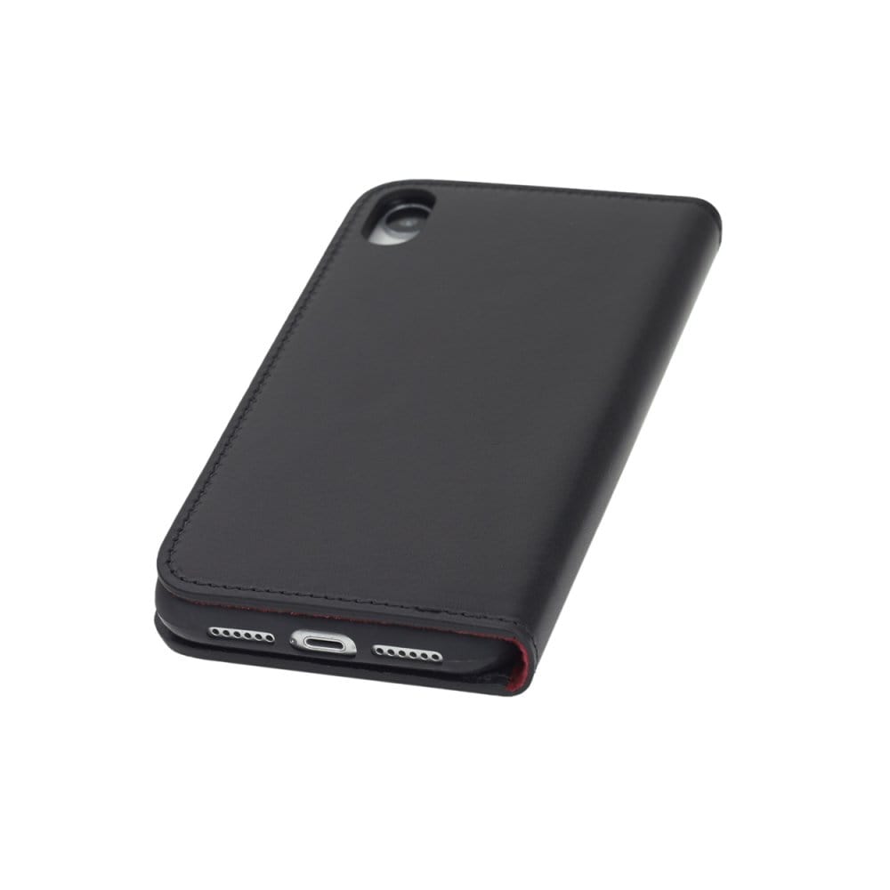 Black With Red iPhone XR Wallet Case 