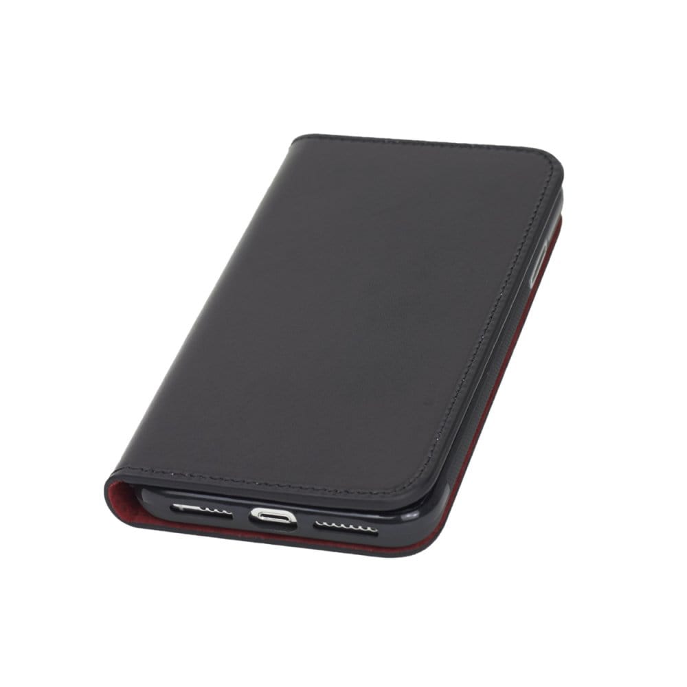 Black With Red iPhone XS Max Wallet Case 