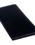 Black With Red Slim Leather Tall Top Pocket Wallet With 12 CC