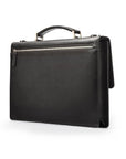 Black York 13" Leather Briefcase