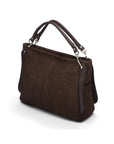 Abby Nubuck Handbag - Brown