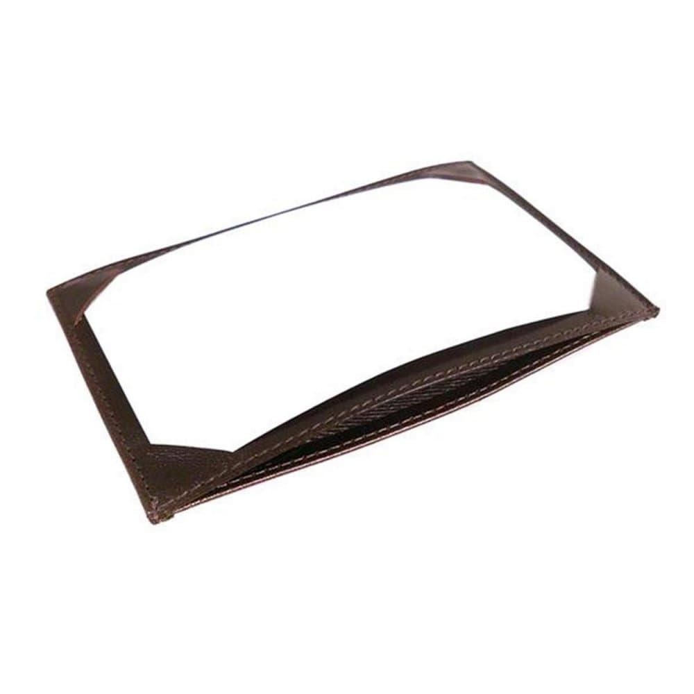 Brown Flat Leather Pocket Jotter